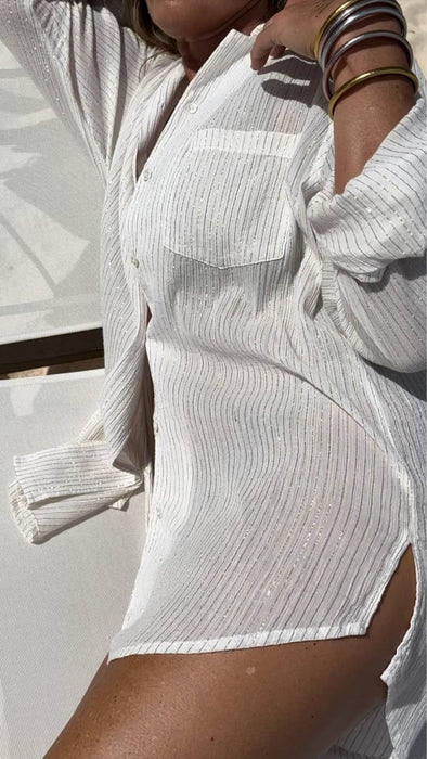 The Beach Shirt in Cloud