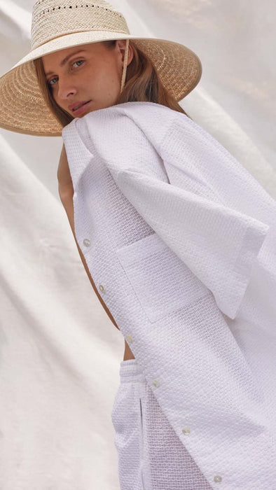 The Souvenir Shirt in Eyelet Lace