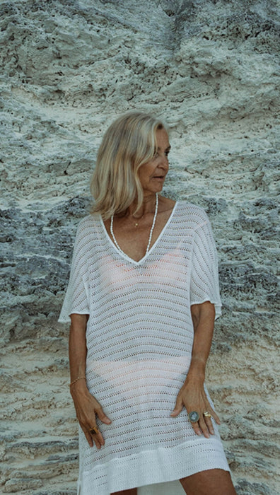 Lobby Caftan in Crochet Cloud