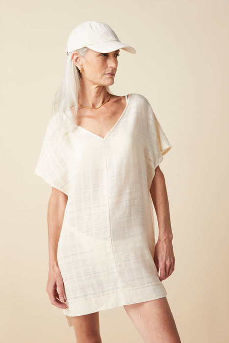 The Lobby Caftan Mini in Salt